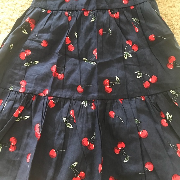 Cherry printed tiered bow tie dress - Picture 3 of 5